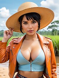 A stunning 32 year old Mexican woman stands out in the Peruvian Amazon jungle
